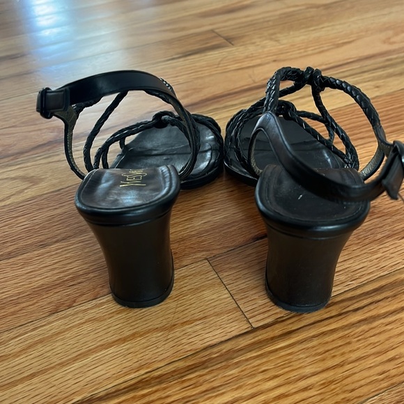 YVES SAINT LAURENT strappy block heel sandal 6.5 - Picture 3 of 6